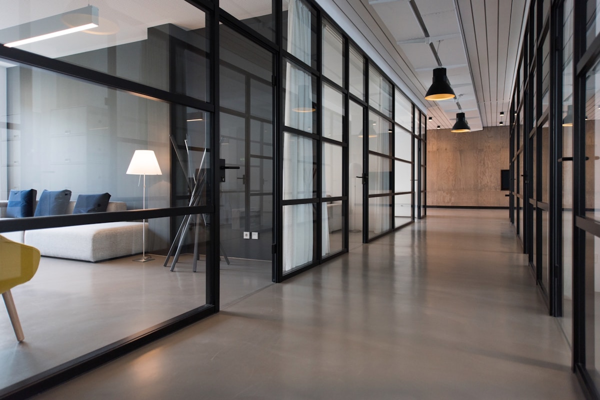 Bright contemporary office interior